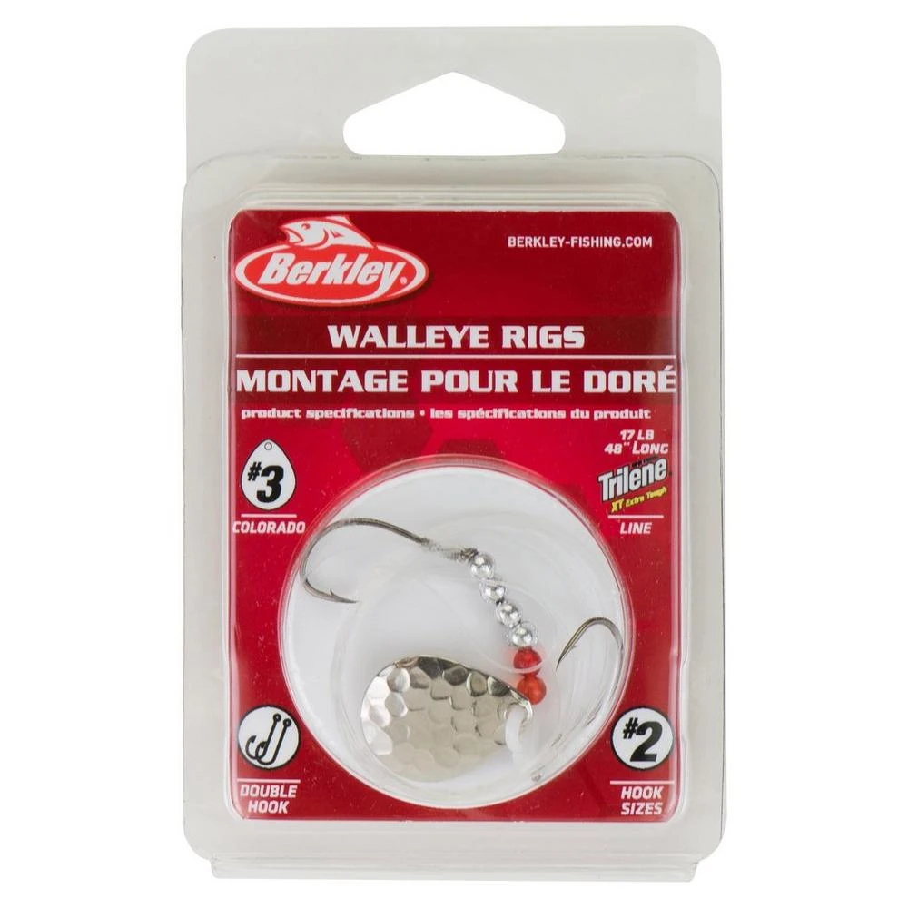 Berkley BWRC3-HSVR Walleye Rig Colorado Blade -3 Hammered Silver 1 Berkley BWRC3-HSVR Walleye Rig Colorado Blade -3 Hammered Silver