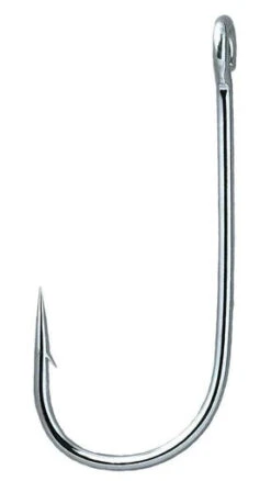 Gamakatsu Open Eye Siwash Hook Size 3/0- Needle Point- All Purpose Open Eye- Nickel- 6 Pack