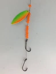 Jiggernaut Tackle Steel Worm Harness Blade Size 4 Hook Size 2